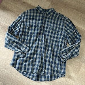 Carhartt Blue Plaid Men's Shirt. Size XL